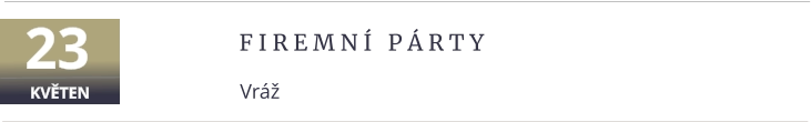F i r e m n í   p á r t y Vráž 23 KVĚTEN