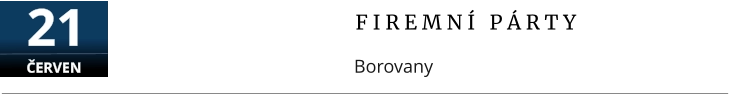 F I R E M N Í   P Á R T Y Borovany  21  ČERVEN